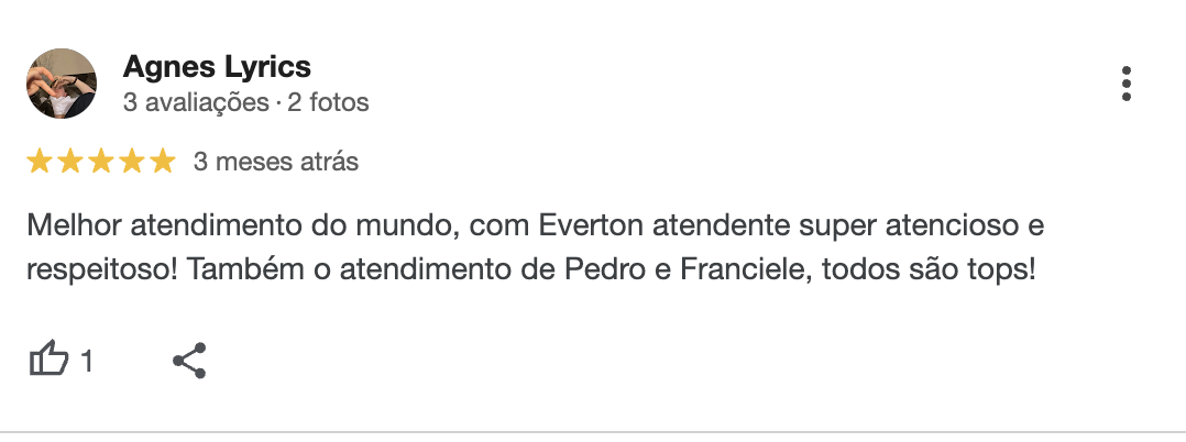 Avaliação de cliente Mundo Phone 5